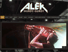 Tablet Screenshot of alek-hurdygurdy.com